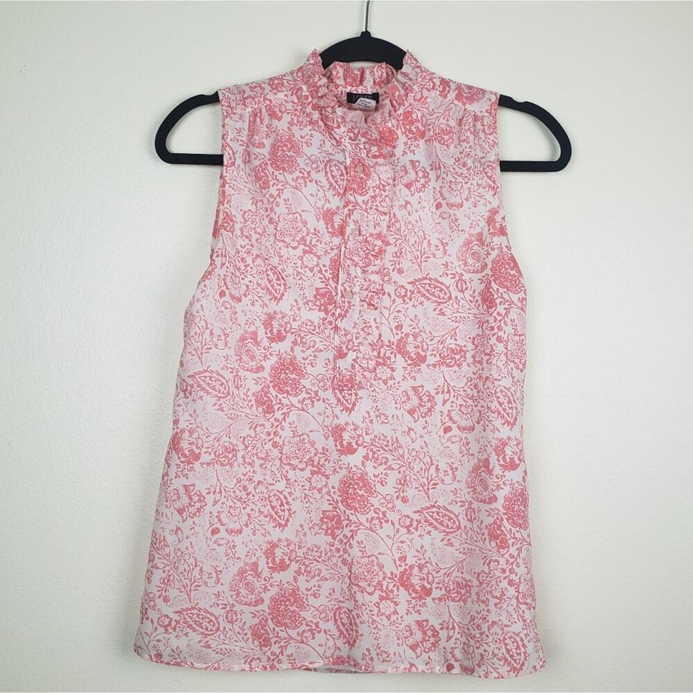 JCREW | Sleeveless Coral Pink Blouse
